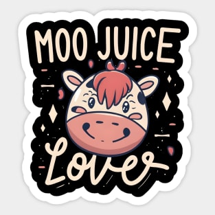 Moo juice lover Sticker